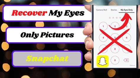 You can hide your media there with a pin lock. . How to recover my eyes only pictures on snapchat